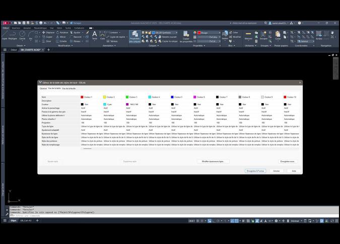 Autocad gestion épaisseur de trait CTB
