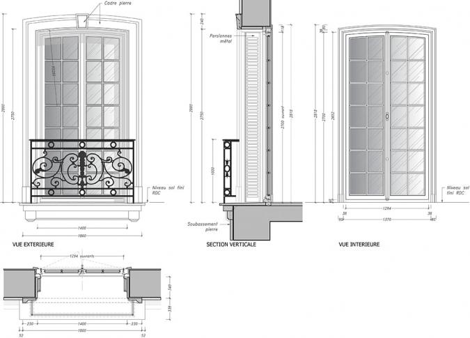 modification des façades extérieures et des aménagements intérieurs d’un hôtel particulier