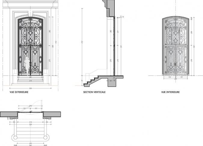 modification des façades extérieures et des aménagements intérieurs d’un hôtel particulier